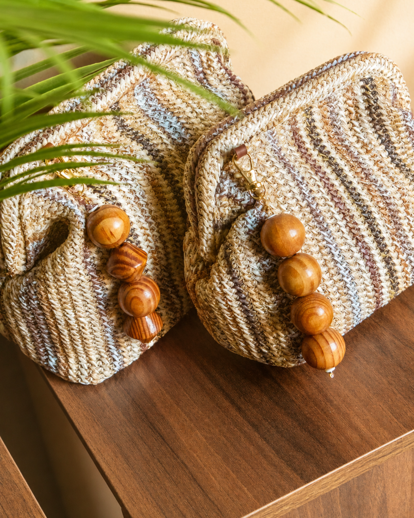 Sand Dune charm Clutch Large
